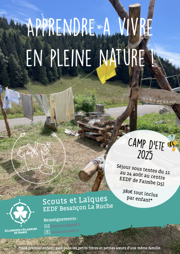 Camp d’été 2025 : Informations et inscription !